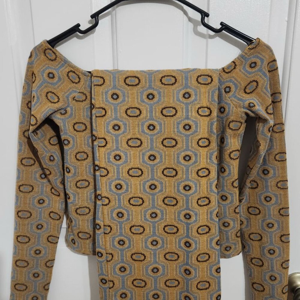 Zara Jacuard Pencil Skirt and Top Set XS